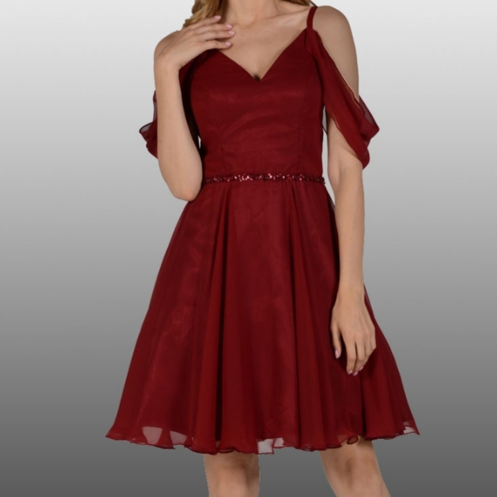 Short Chiffon Cocktail Dress